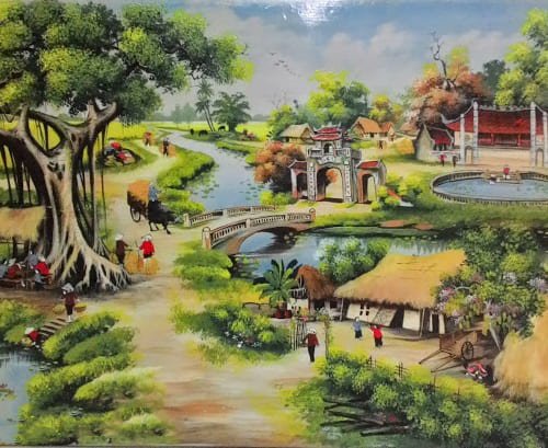 Tranh Sơn Dầu Đồng Quê